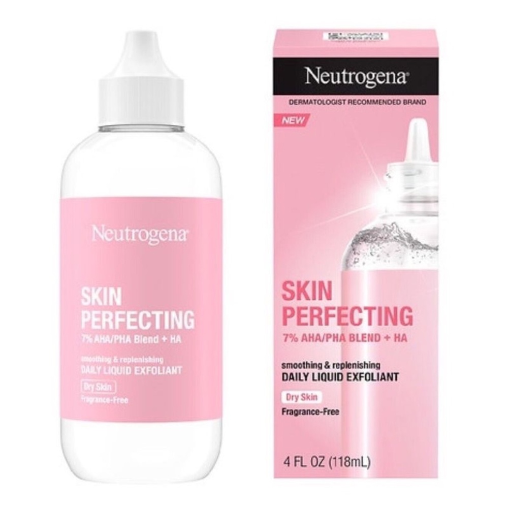 Neutrogena Skin Perfecting Daily Liquid Exfo 4-Dry Skin Frag/Free NIB LAST 1!